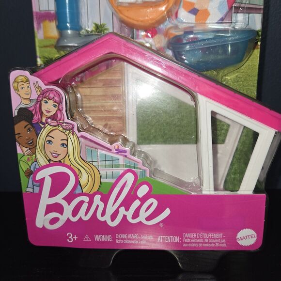 Barbie Doghouse Pet Playset Mattel Dog Doll Accessories Toy Ages 3+ New - Picture 4 of 4